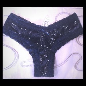NWT Black sequins VS panty